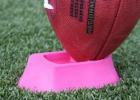 The Ground Zero Pink Football Kicking Tee one (1) inch for kickoffs