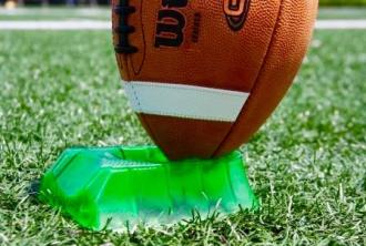 Triplex football 3 in 1 kicking kickoff tee stealth green 1" INCH Onside notch